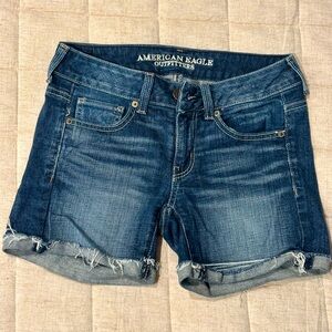 American eagle stretch jean shorts